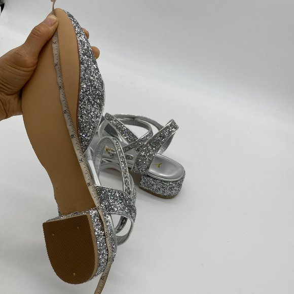 YDN Low Block Heel Sandals Pointy Toe Slingback - Picture 10 of 12